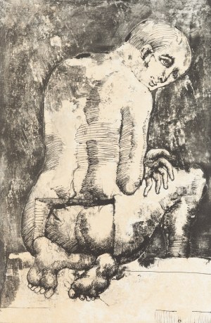 Jan Lebenstein (1930 Brześć Litewski - 1999 Kraków), Kompozycja z cyklu „Carnet Incomplet