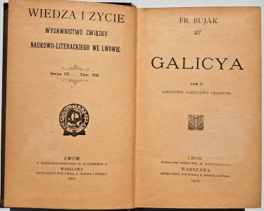Bujak, Franciszek ; Galicya Volume II; Forestry, Mining, Industry : Lvov-Warsaw, 1910