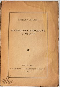 Urbański Zygmunt, Mniejszości Narodowe w Polsce, Nakładem Wydawnictwa 