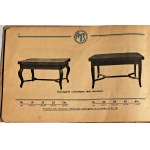 SWARZĘDZ - TABAKA Antoni, Chairs; armchairs; tables - Swarzędz Pozn. Special Factory of Chairs; Tables. Iconography of furniture designs, 120 illustrations, Swarzedz 1936,