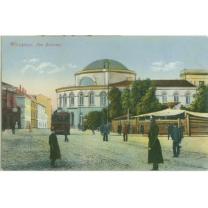 Warsaw - Bank Square, bw. 15, print, col,