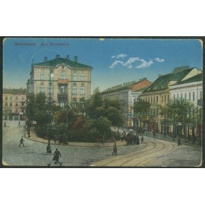 Varsavia - Piazza Krasińskich, bw. 60, stampa, col,