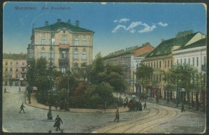 Warsaw - Krasinski Square, bw. 60, print, col,