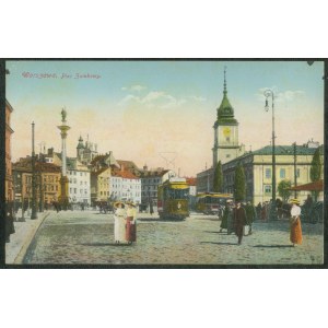 Warsaw - Castle Square, bw. 34, print, col,