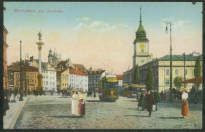 Varsovie - Place du Château, nb. 34, impression, col,