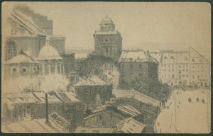 Warsaw - [St. Anne's Church from the side of Nowy Zjazd, drawing by Jablczynski].