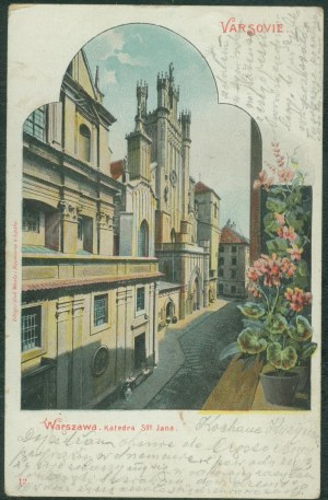 Varsavia - Cattedrale della Santa. Lit. di San Giovanni e stampa Wezl e Neumann, Lipsia,