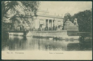 Varšava - Palác Lazienki, H.P. č. 33, tisk fb., cca 1910
