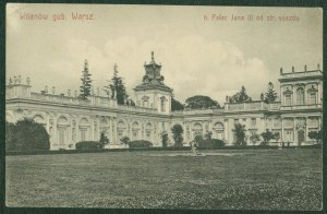Warsaw - b. Palace of Jan III from the entrance page, Nakł. J. Slusarski, Warsaw, st. czb., ca. 1910