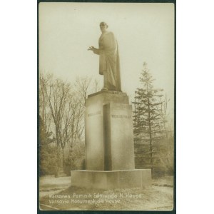 Varsovie - Monument à Edmund H. Hous [Park Skaryszewski], photographie sépia, vers 1930