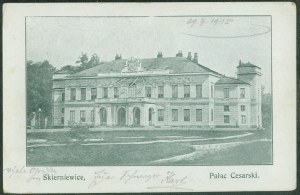 Skierniewice - Císařský palác, olejotisk, asi 1915