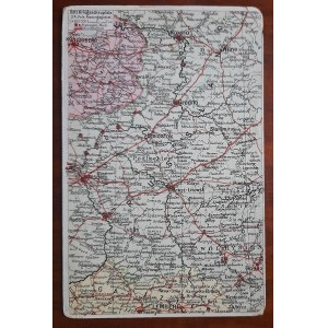 Karte - Östliches Kriegsgebiet (Warschau, Bialystok, Radom, Lvov...)