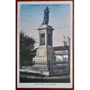 Czestochowa.Monument to Rev.Kordecki
