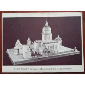Katowice.Modello della cattedrale in onore di Cristo Re