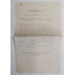 [Galicja] 1848, Okólnik o uwolnieniu wozów z ciałem umarłego od myta.