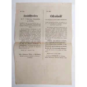 [Galicien] 1849, Rundschreiben über die katholischen Beziehungen