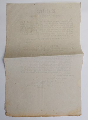[Galicie] 1845, Oběžník o sporech mezi duchovními