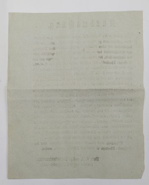 [Galice] 1847, Annonce concernant les candidats aux postes de professeurs dans les écoles de Tarnów et de Przemyśl
