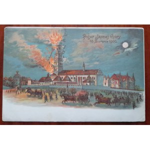Częstochowa.Fire of Jasna Góra 15.08.1900