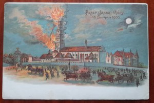 Częstochowa.Incendie de Jasna Góra 15.08.1900