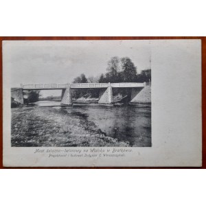 Bratkówka na rieke Visle.Železný a betónový most...