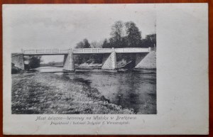 Bratkówka nad Wisłokiem.Most żelazno-betonowy...