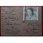 Kennkarte(duplikat) na nazwisko Wanda Magdalena Bisanz