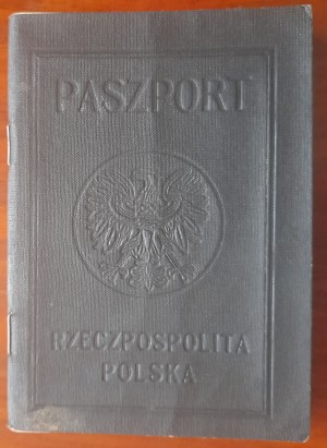 Rzeczpospolita Polska.Paszport na zawisko Sobańska Helena.