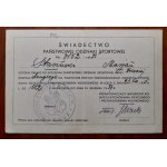 Certificat d'insigne sportif d'État n° 3452 /1935.