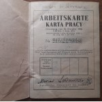 Karta Pracy Arbeitskarte Żyrardów.