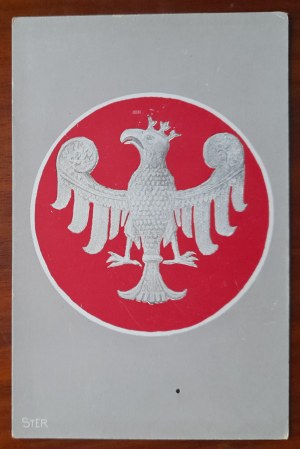 Polish eagles:Eagle from the time of Wladyslaw Lokietek. Fig.Stanislaw Eljasz Radzikowski.