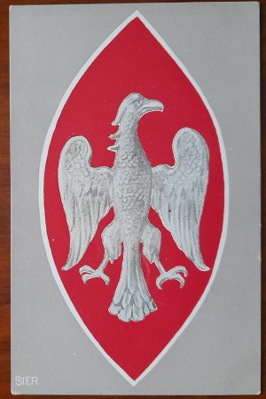 Poľské orly:Orol z čias Leška Bieleho. Obr.Stanisław Eljasz Radzikowski