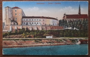 Sandomierz-Castle and Cathedral.Circulation 1919.