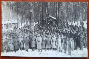 Stanisławczyk k. Przemyśl.Un gruppo di soldati 1917.