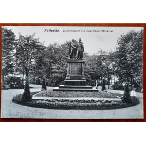 Kattowitz (Wilhelmplatz, Denkmal der beiden Kaiser).
