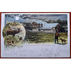 Sobotka. Guesthouse and hunting scenes.(lithograph).