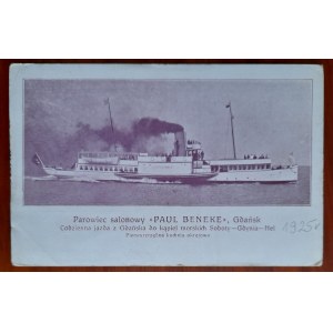 Dantzig, bateau à vapeur Paul Beneke.