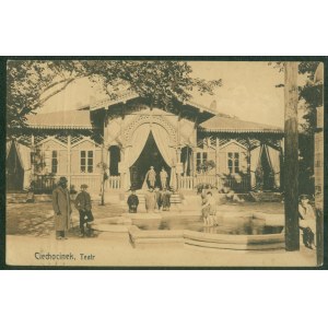Ciechocinek - Divadlo, R.R.W., sépie, cca 1910