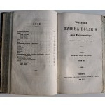 KOCHANOWSKI Jan - WSZYSTKIE DZIEŁA POLSKIE Tom I-II w 1 wol., Przemyśl 1857. Na końcu współoprawione strony z tomu I z wykropkowanymi fragmentami niecenzuralnymi.