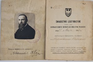 Cestovní pas vydaný pro Klejna Aleksandra, syna Józefa, polského občana žijícího v Rusku