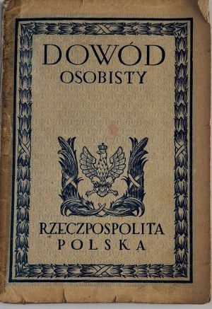 Carta d'identità di Jadwiga Kreczyńska, nata il 5 aprile 1884 a Varsavia, insegnante.