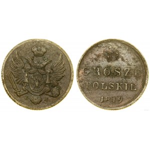 Polska, 3 grosze polskie (trojak), 1819 IB, Warszawa