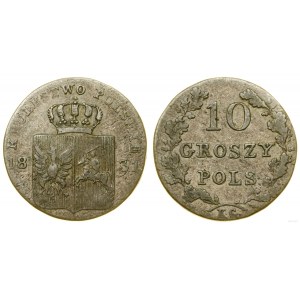 Poland, 10 groszy, 1831 KG, Warsaw