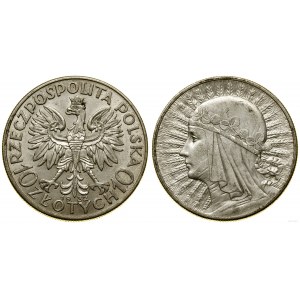 Poland, 10 gold, 1932, England
