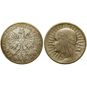 Poland, 10 gold, 1932, England