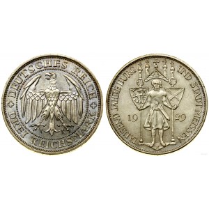 Niemcy, 3 marki, 1929 E, Muldenhütten