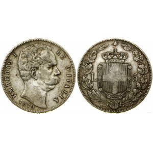 Taliansko, 5 frankov, 1879 R, Rím