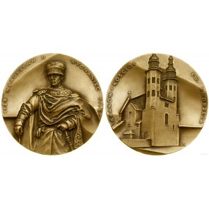 Polska, medal z serii królewskiej koszalińskiego oddziału PTAiN - Władysław II Wygnaniec, 1989, Warszawa