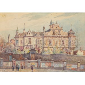 Erwin PENDL (1875-1945), Amerling-Haus na Mollardgasse vo Viedni (1916)