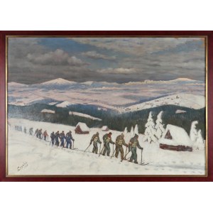 Ludwik LESZKO (1890-1957), Ski Rally (1952).